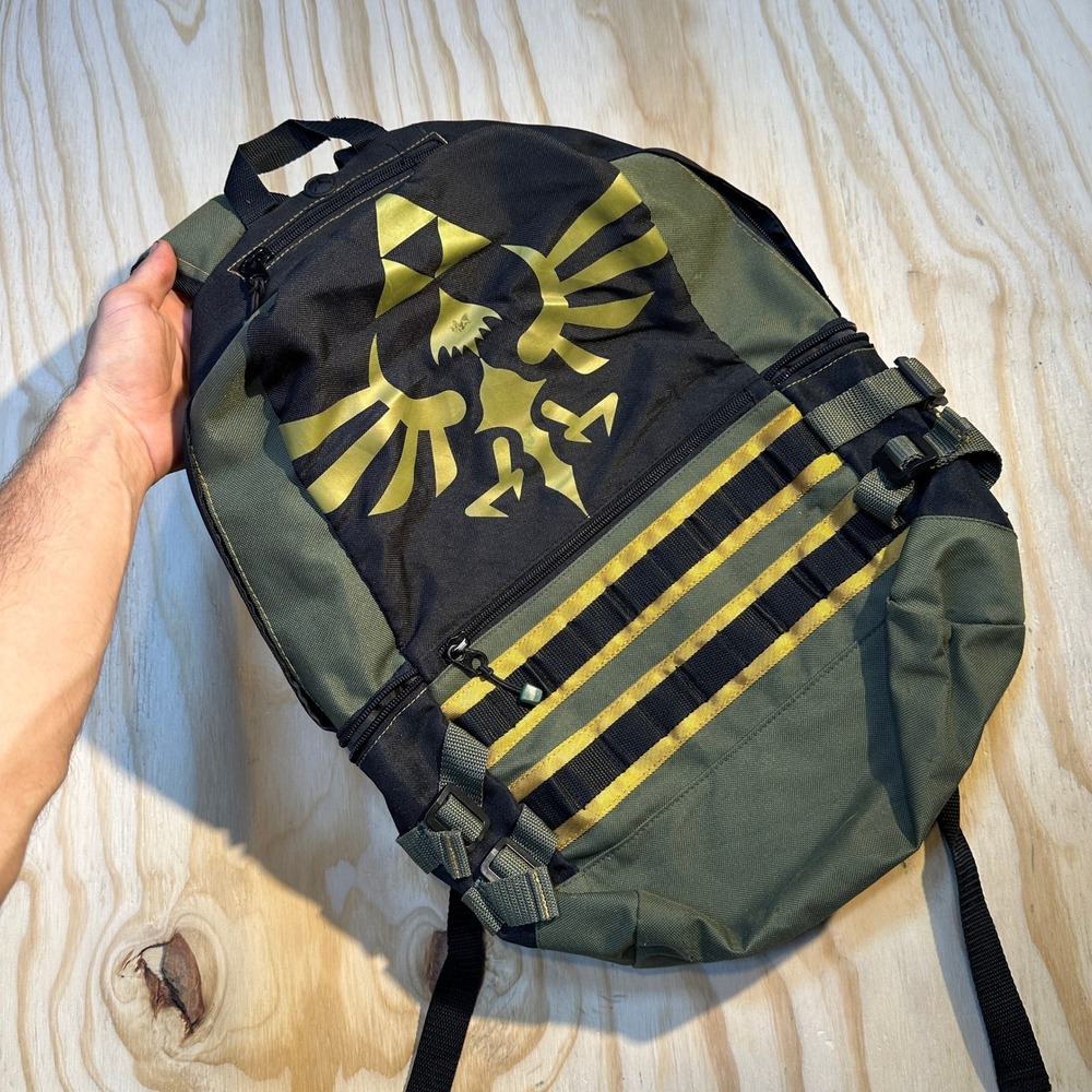 Nintendo Legend of Zelda Skyward Sword Tactical Backpack Green Black 2016